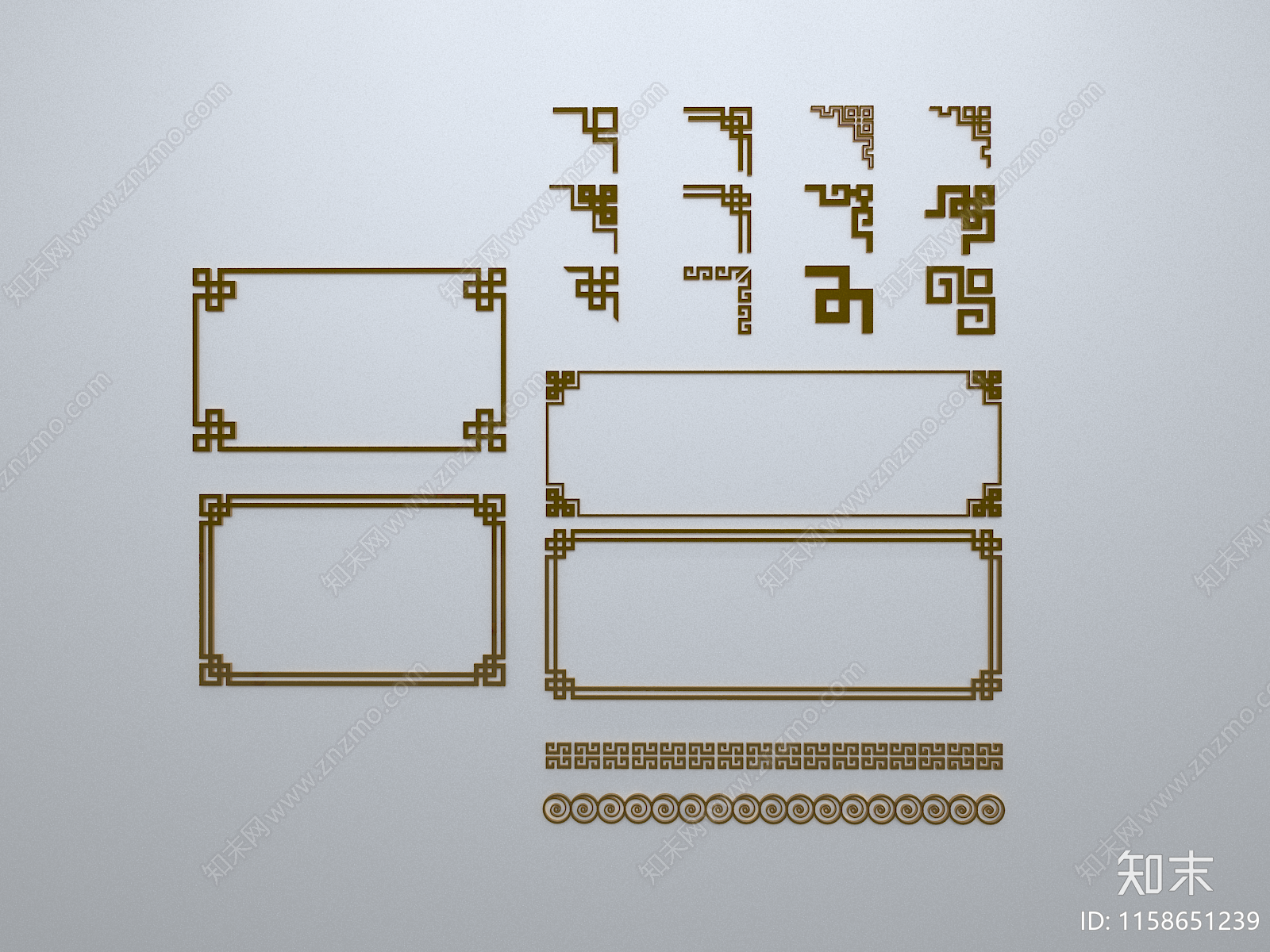 新中式雕花3D模型下载【ID:1158651239】