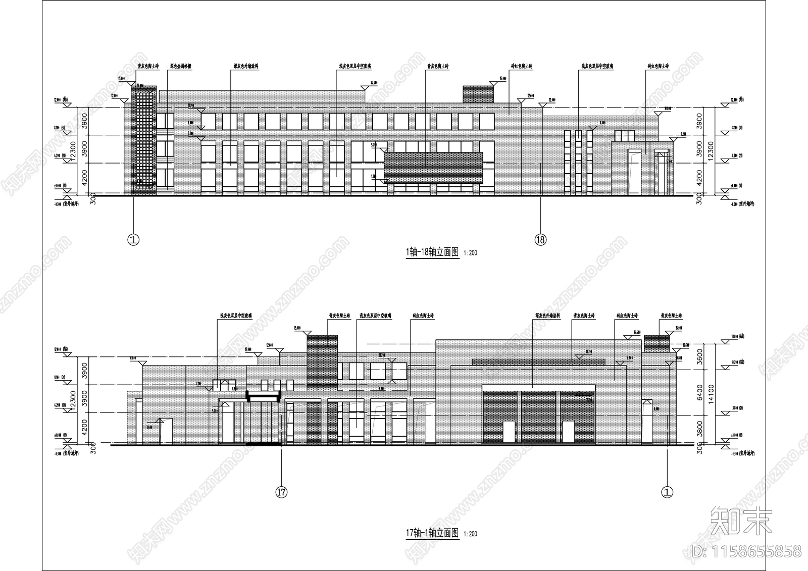学校艺术楼大报告厅建筑图cad施工图下载【ID:1158655858】
