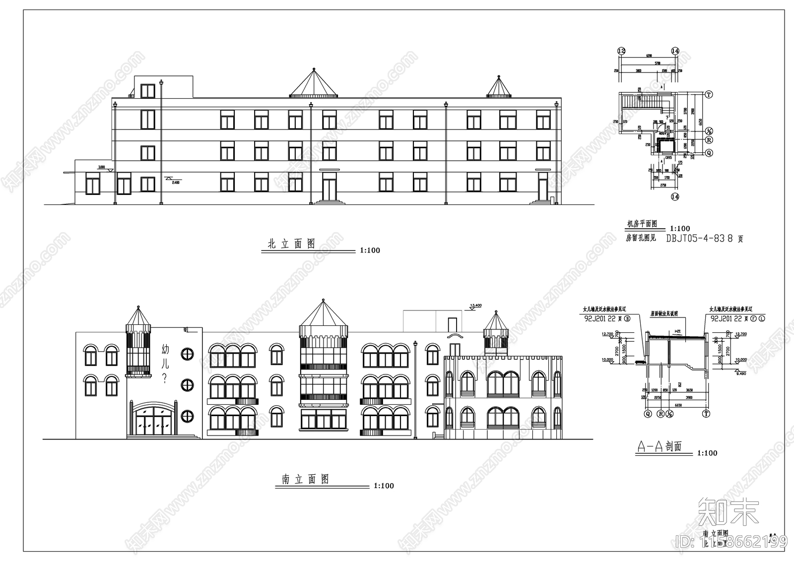 幼儿园建cad施工图下载【ID:1158662199】