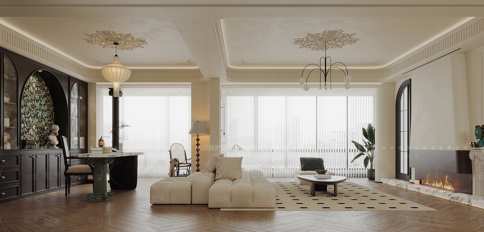 法式中古复古风3D模型下载【ID:1158663998】