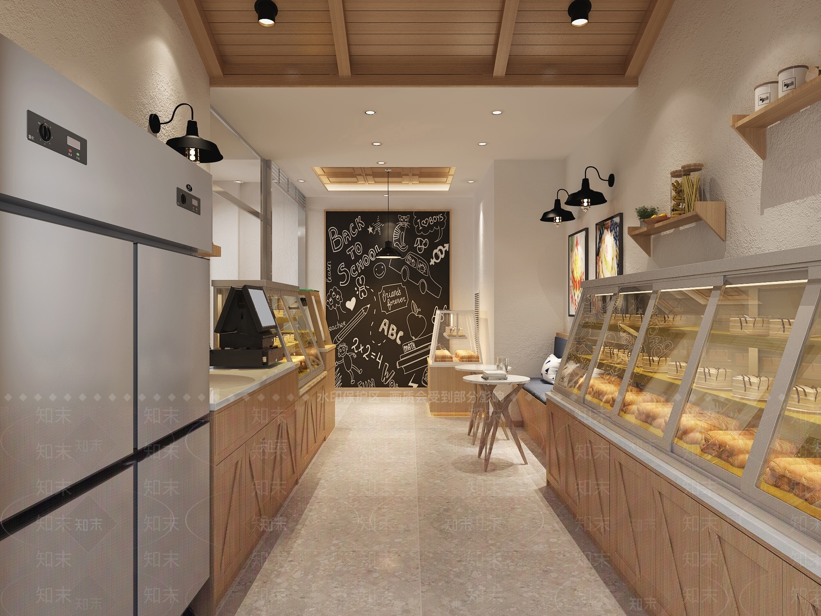 现代面包店3D模型下载【ID:1158663841】