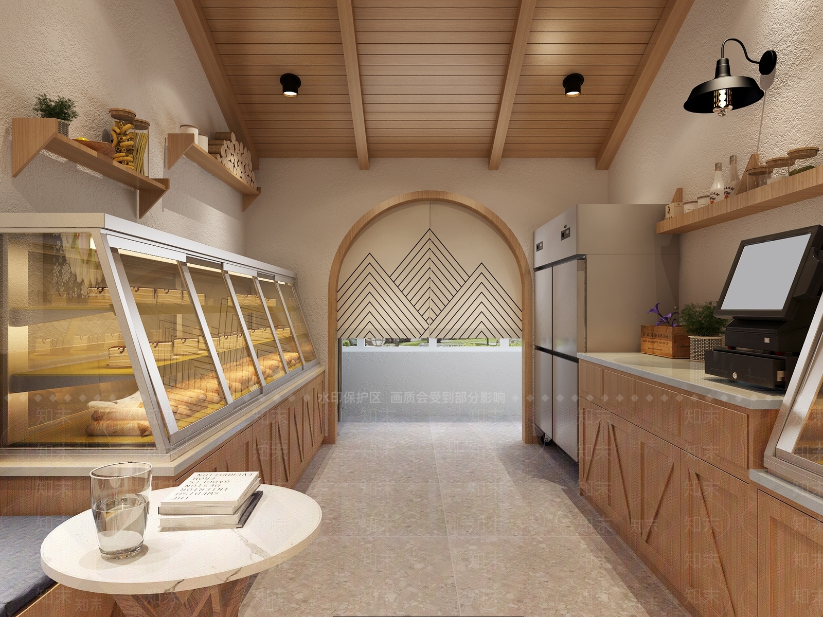 现代面包店3D模型下载【ID:1158663841】