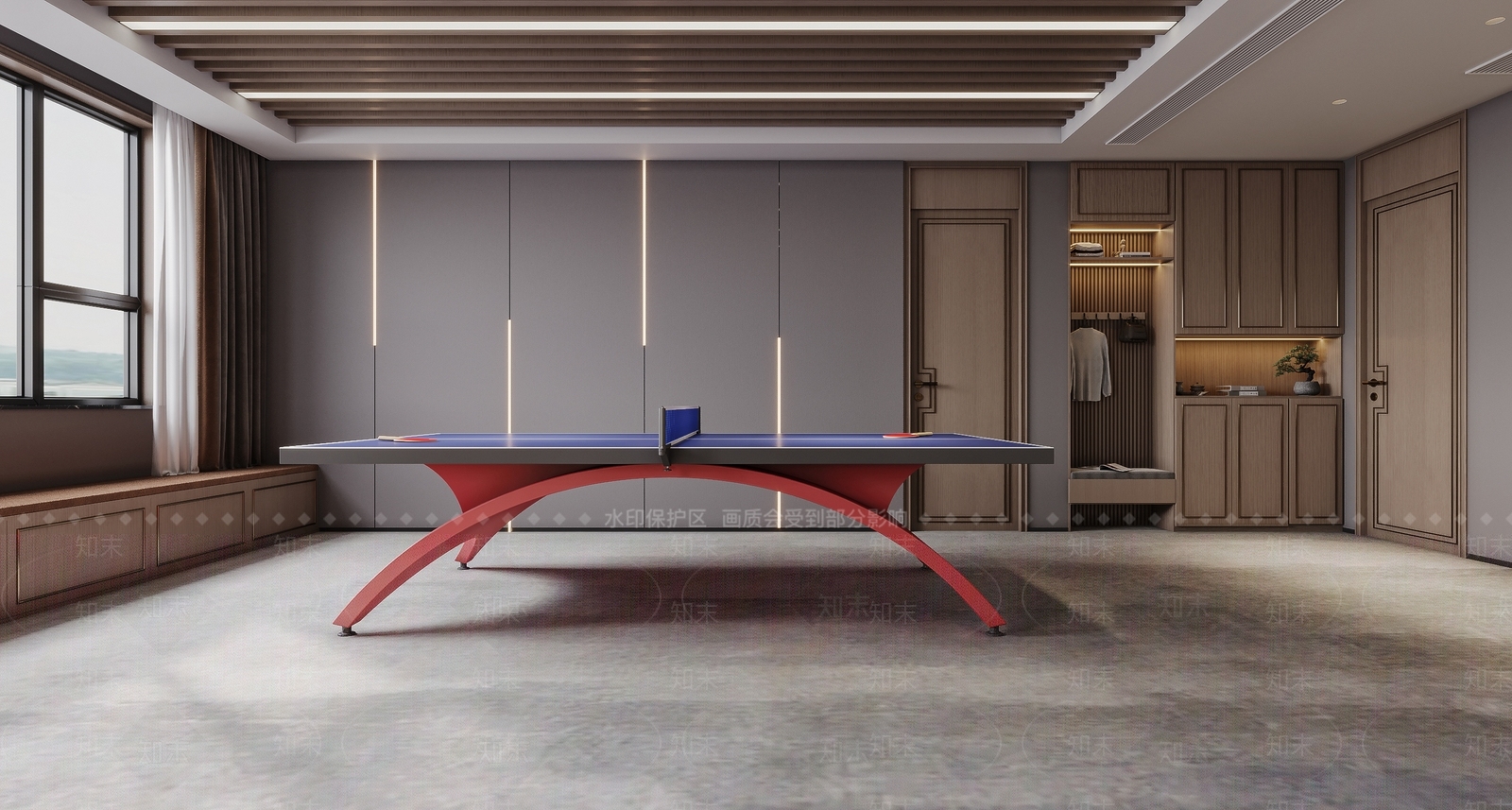 新中式影音室3D模型下载【ID:1158664113】