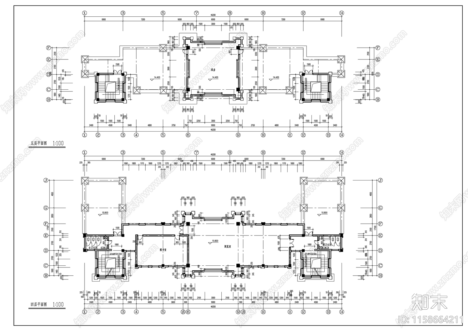 圣经学校建筑图cad施工图下载【ID:1158664211】