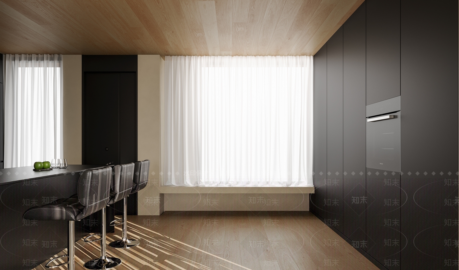 现代吧椅3D模型下载【ID:1158664694】