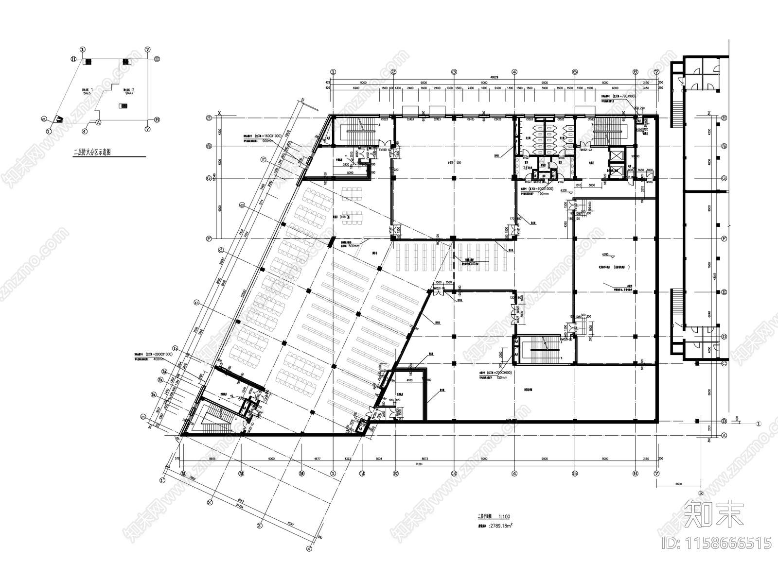 东北某大学图书馆建施工图下载【ID:1158666515】