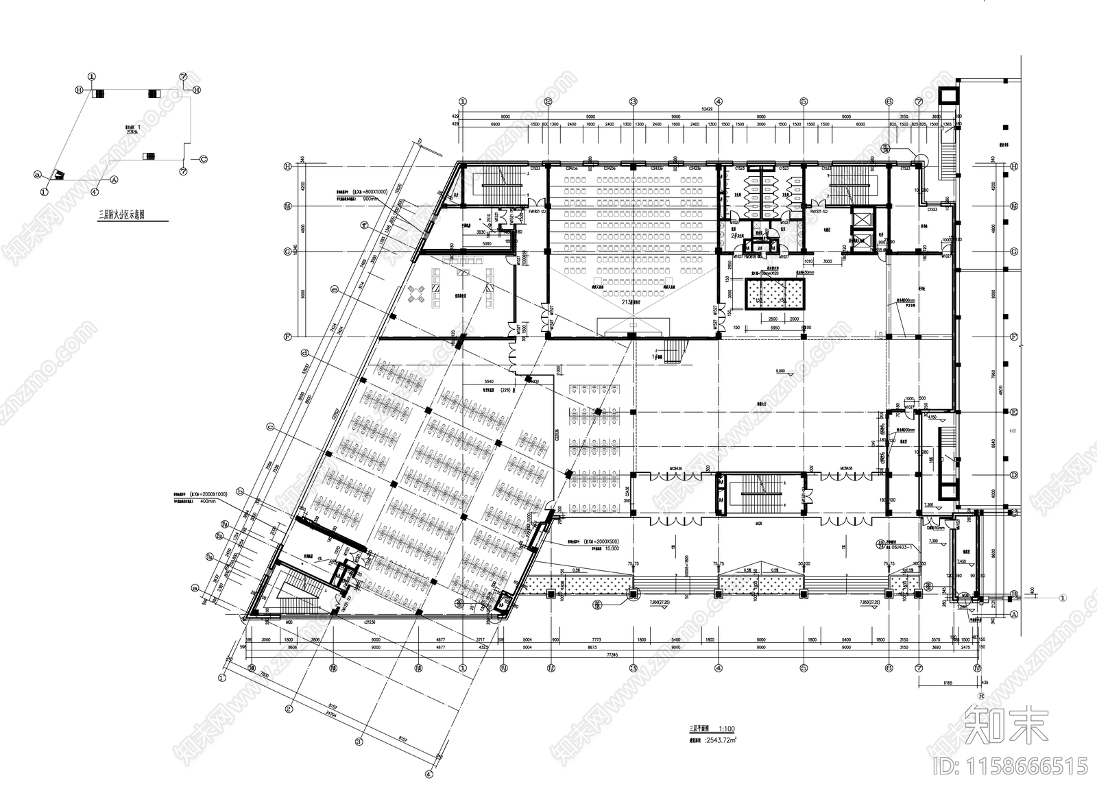 东北某大学图书馆建施工图下载【ID:1158666515】