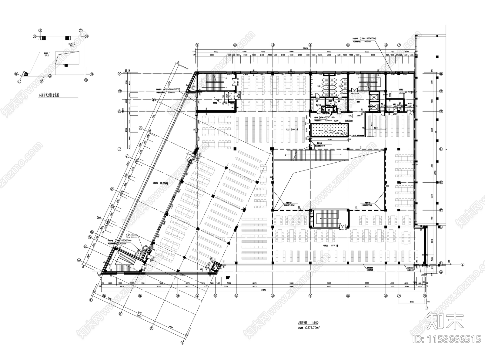 东北某大学图书馆建施工图下载【ID:1158666515】