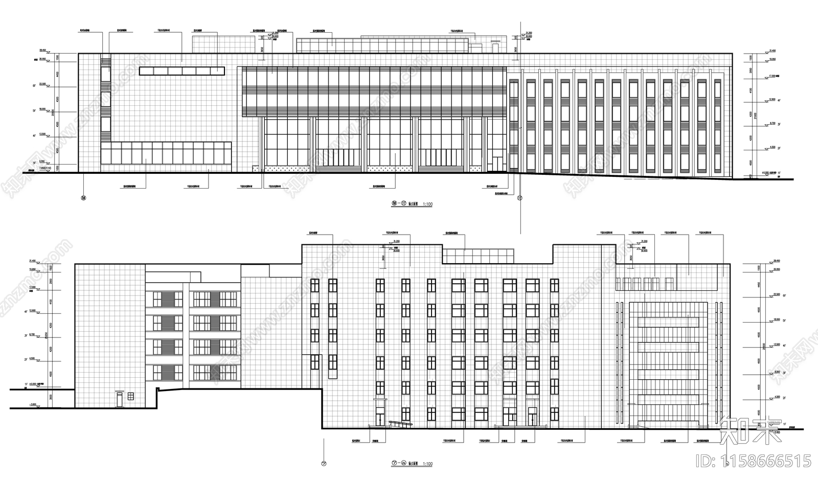 东北某大学图书馆建施工图下载【ID:1158666515】