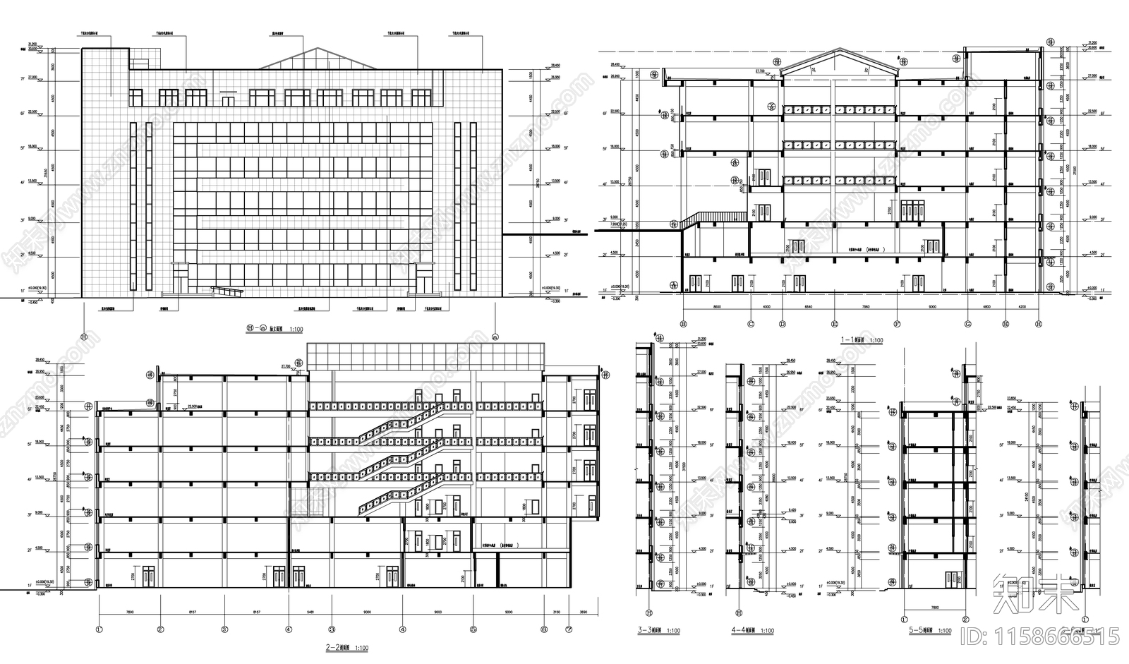 东北某大学图书馆建施工图下载【ID:1158666515】