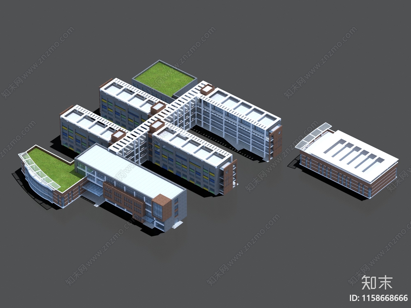 学校大学3D模型下载【ID:1158668666】