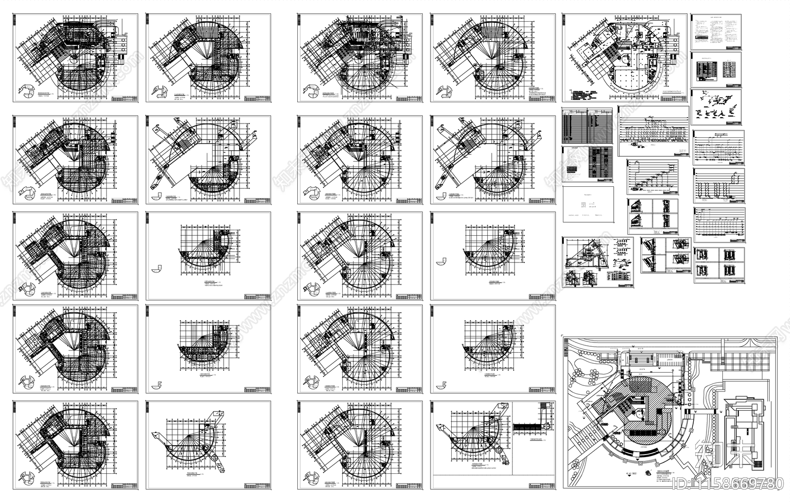 大学图文信息中心给排水和消防cad施工图下载【ID:1158669780】