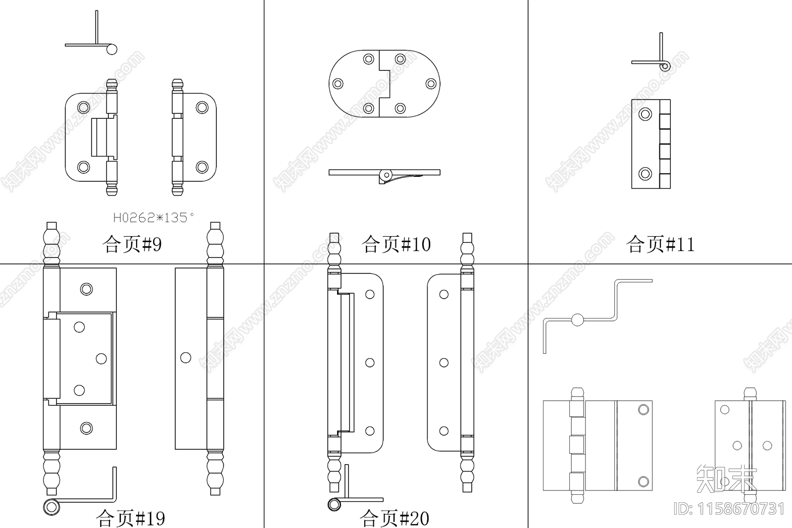 常用五金施工图下载【ID:1158670731】