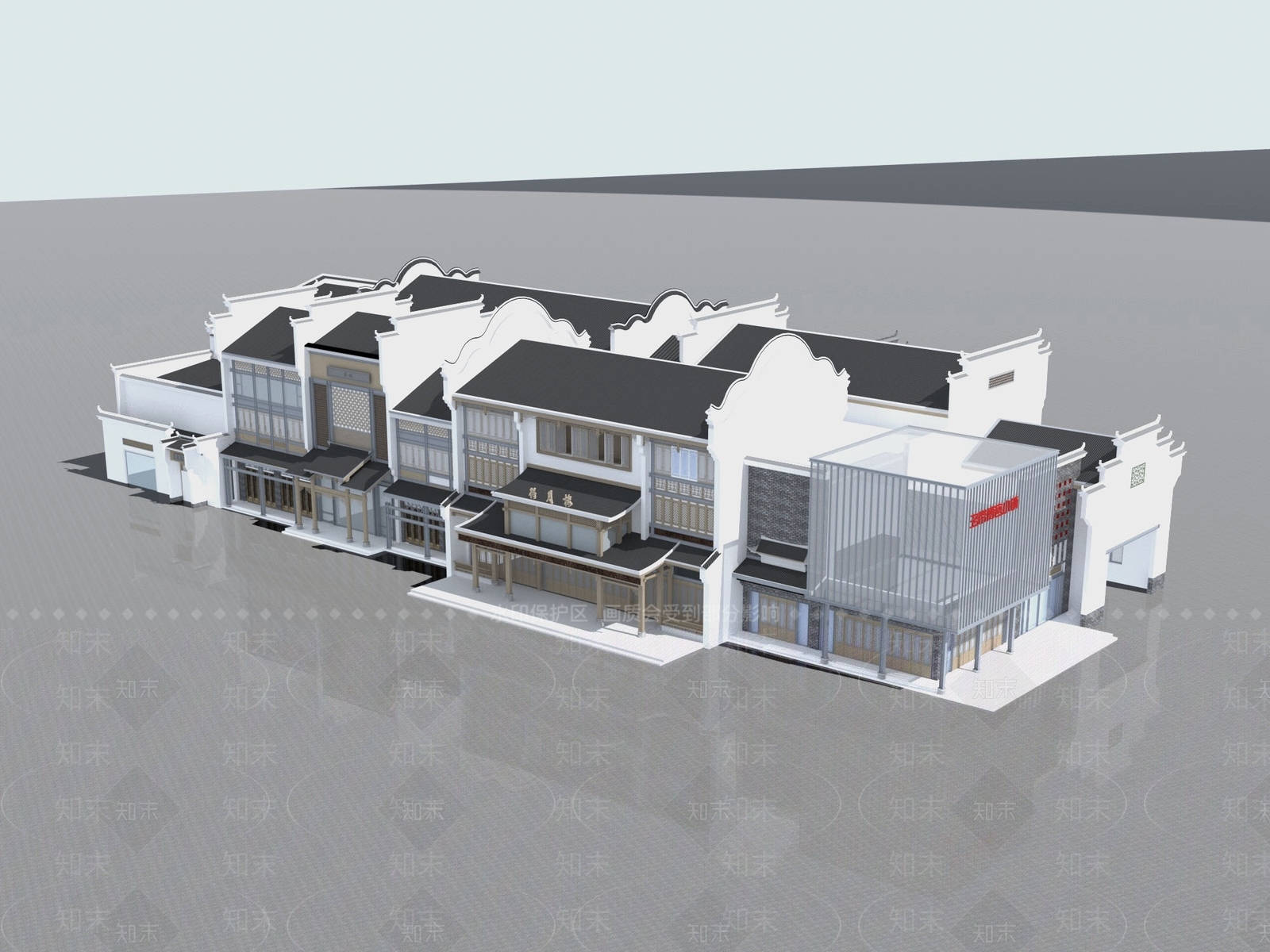 中式建筑3D模型下载【ID:1158672026】