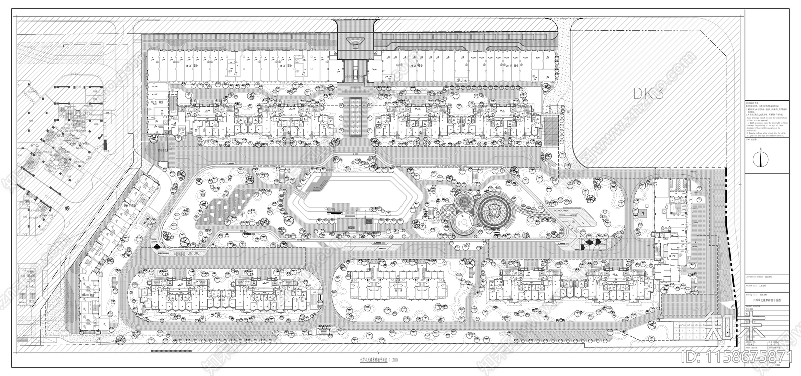 现代居住区植物配置cad施工图下载【ID:1158675871】