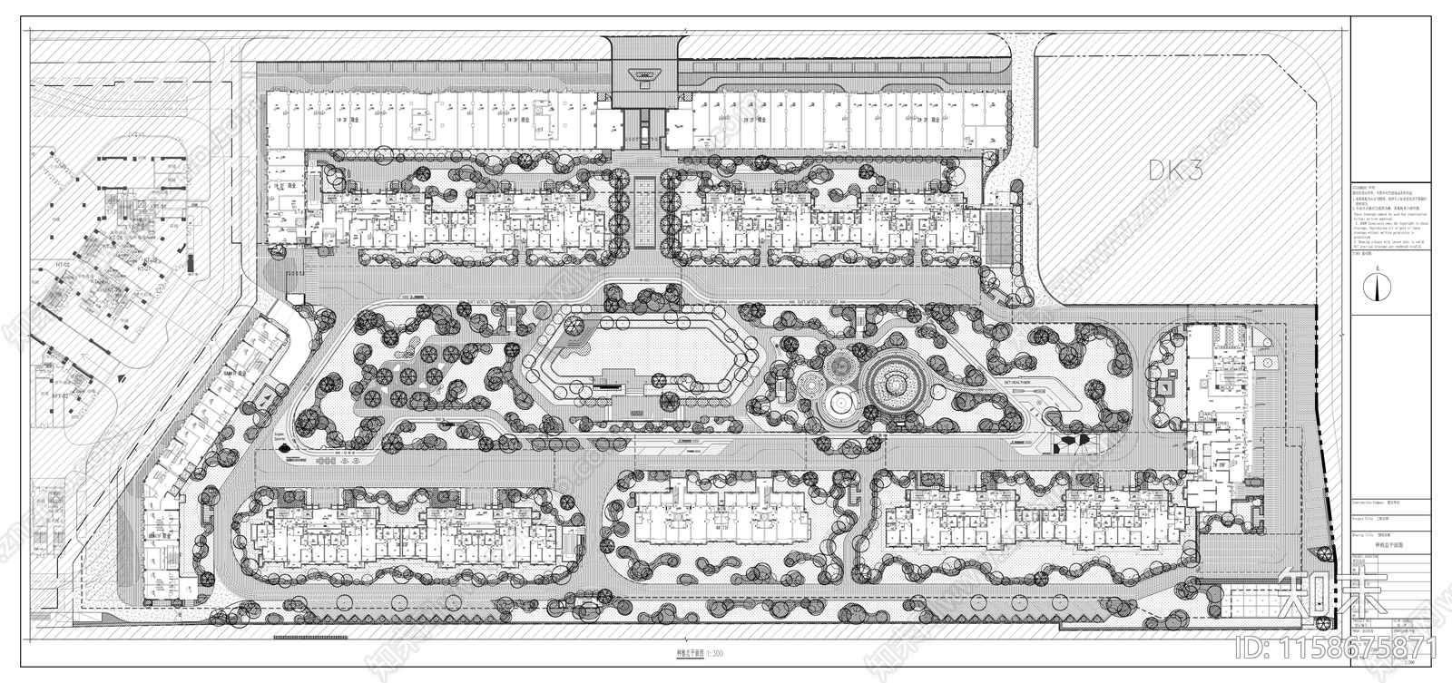 现代居住区植物配置cad施工图下载【ID:1158675871】