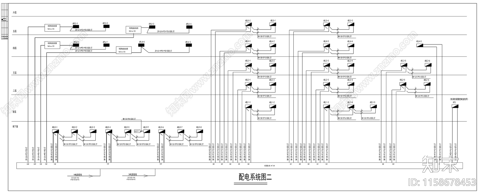 学校图书馆电气图cad施工图下载【ID:1158678453】