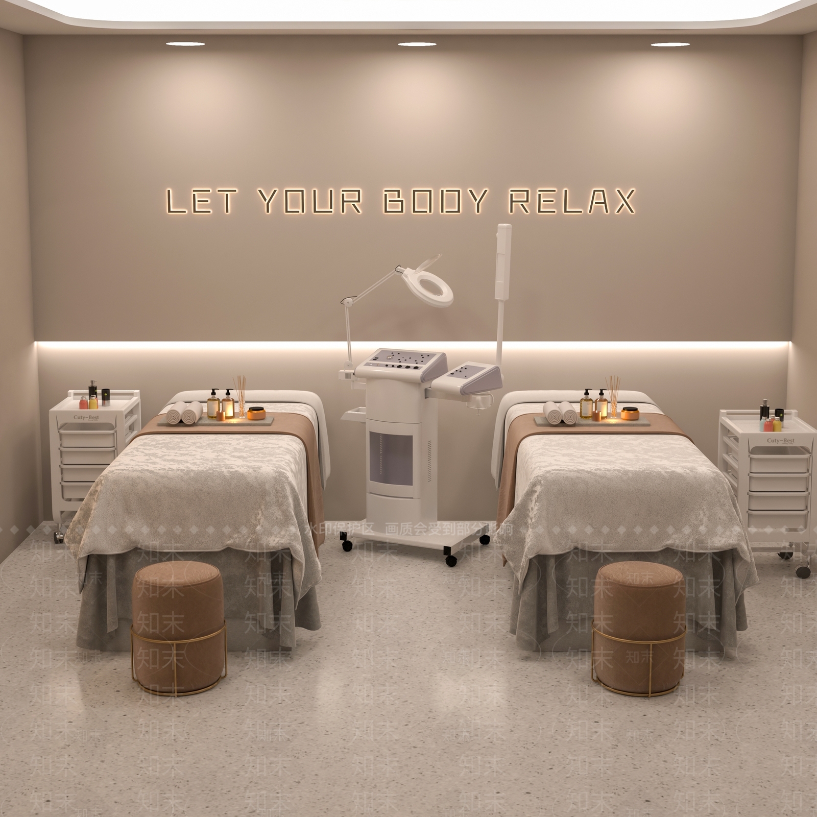 现代美容SPA店3D模型下载【ID:1158679263】