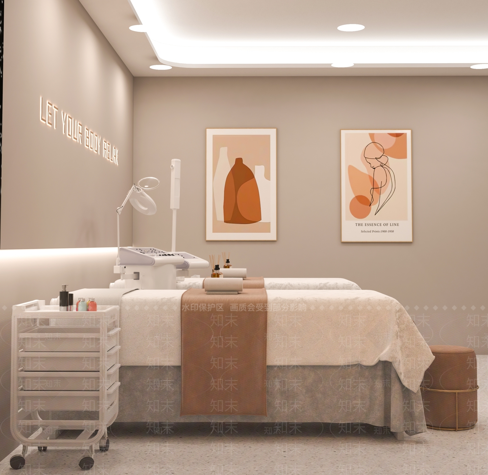 现代美容SPA店3D模型下载【ID:1158679263】