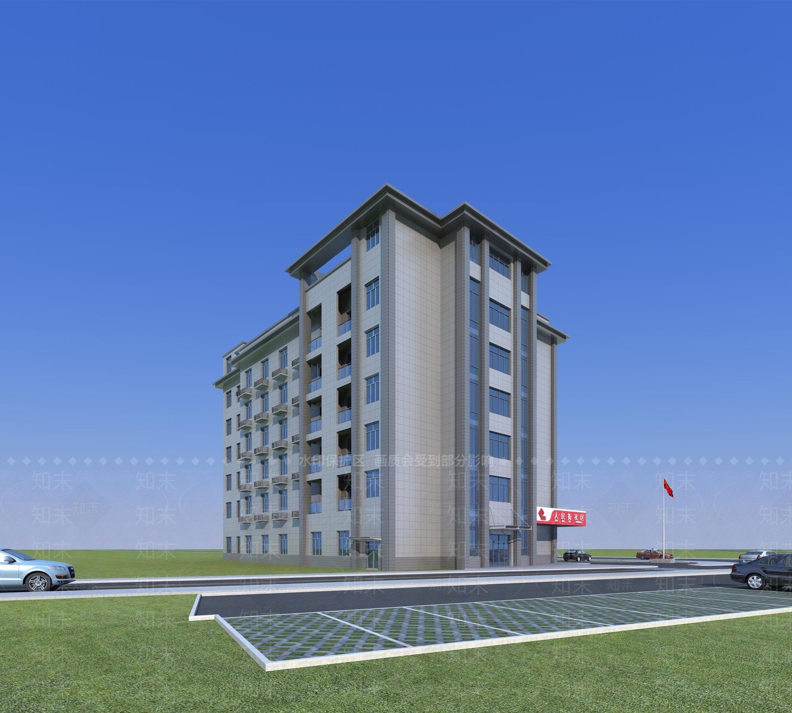 办公楼3D模型下载【ID:1158679931】