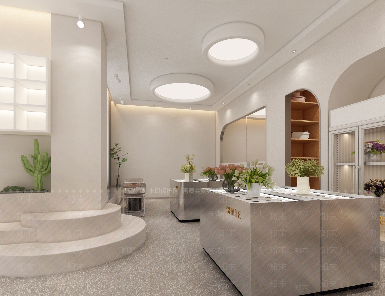 现代花店花艺室3D模型下载【ID:1158691120】