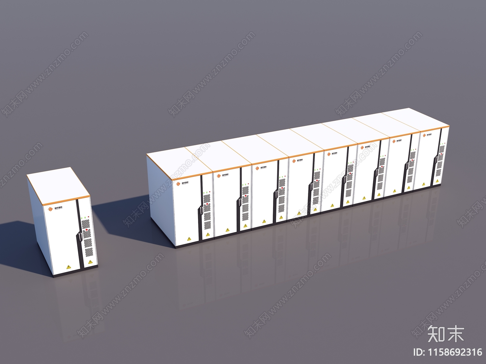 现代科技感电池柜3D模型下载【ID:1158692316】