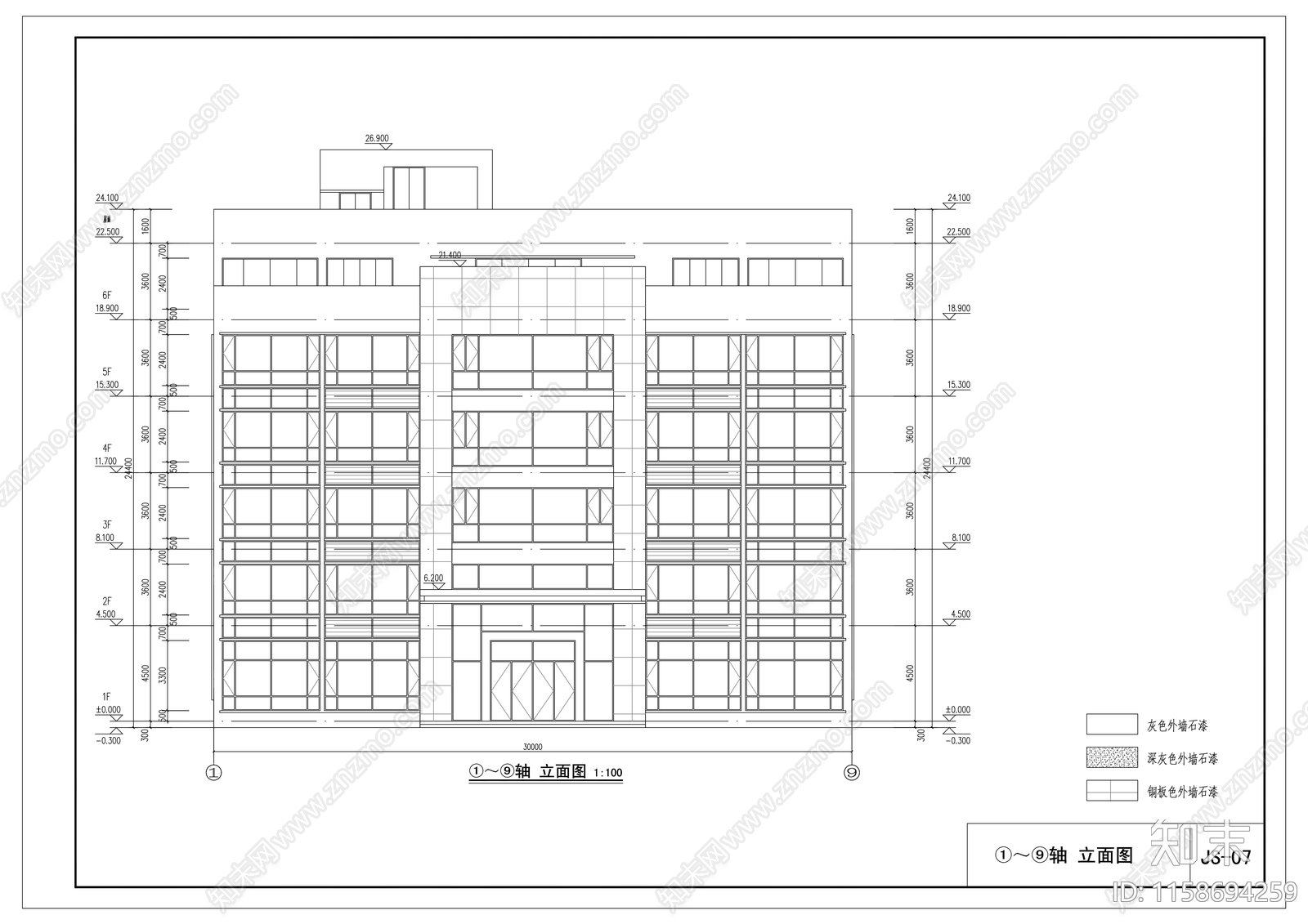 科技楼cad施工图下载【ID:1158694259】