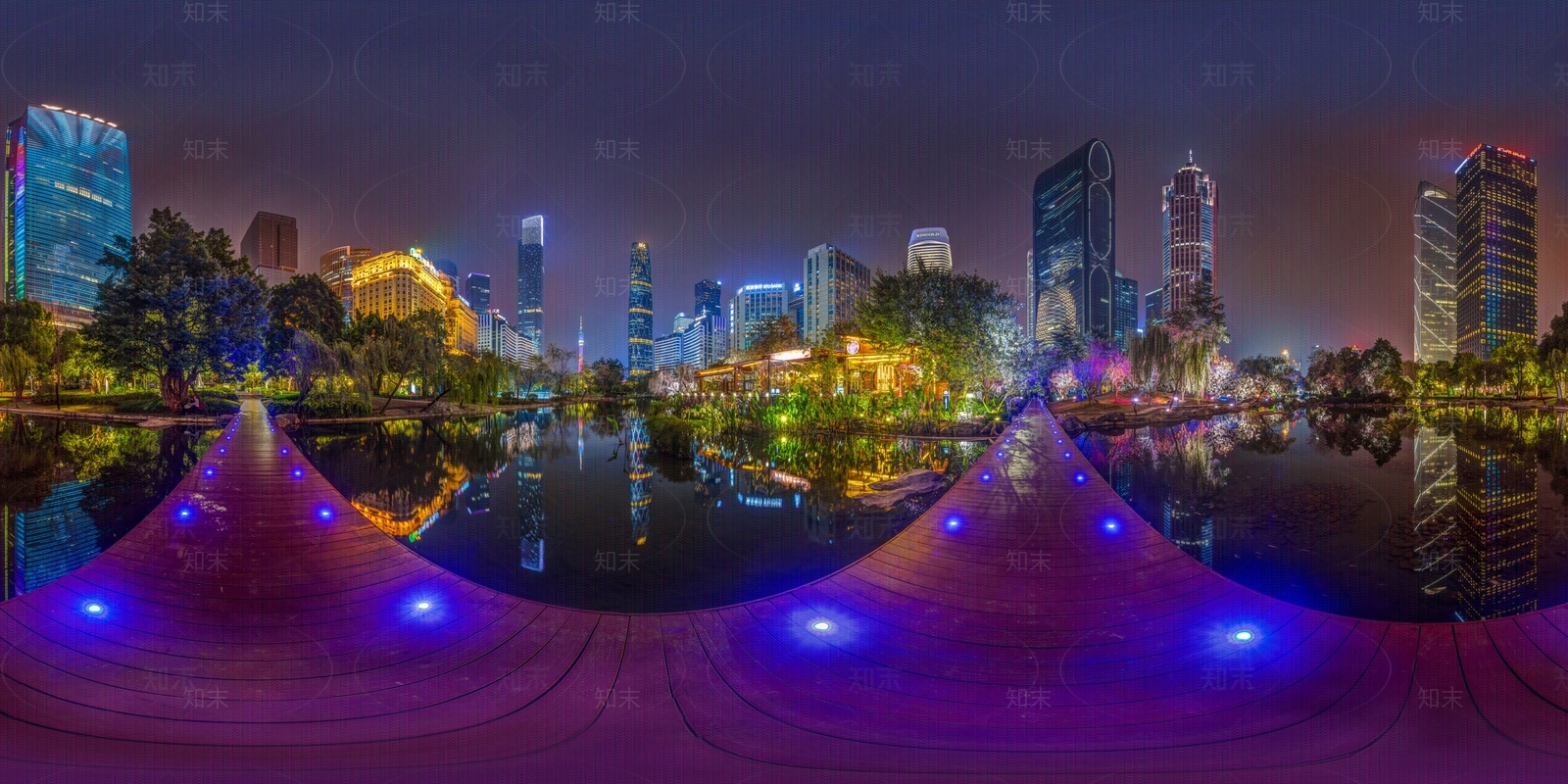 HDR晨曦黄昏城市夜景全景贴图下载【ID:1158697507】