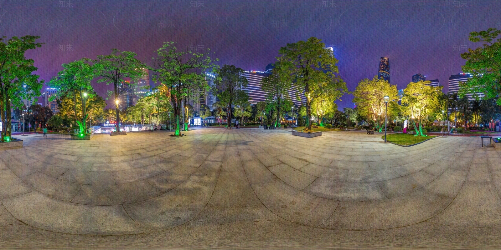 HDR晨曦黄昏城市夜景全景贴图下载【ID:1158698335】