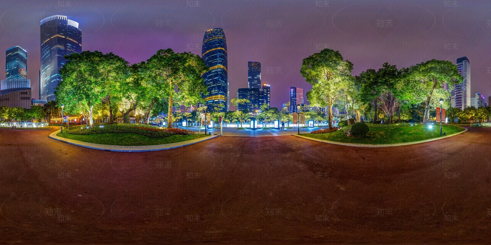 HDR晨曦黄昏城市夜景全景贴图下载【ID:1158709207】