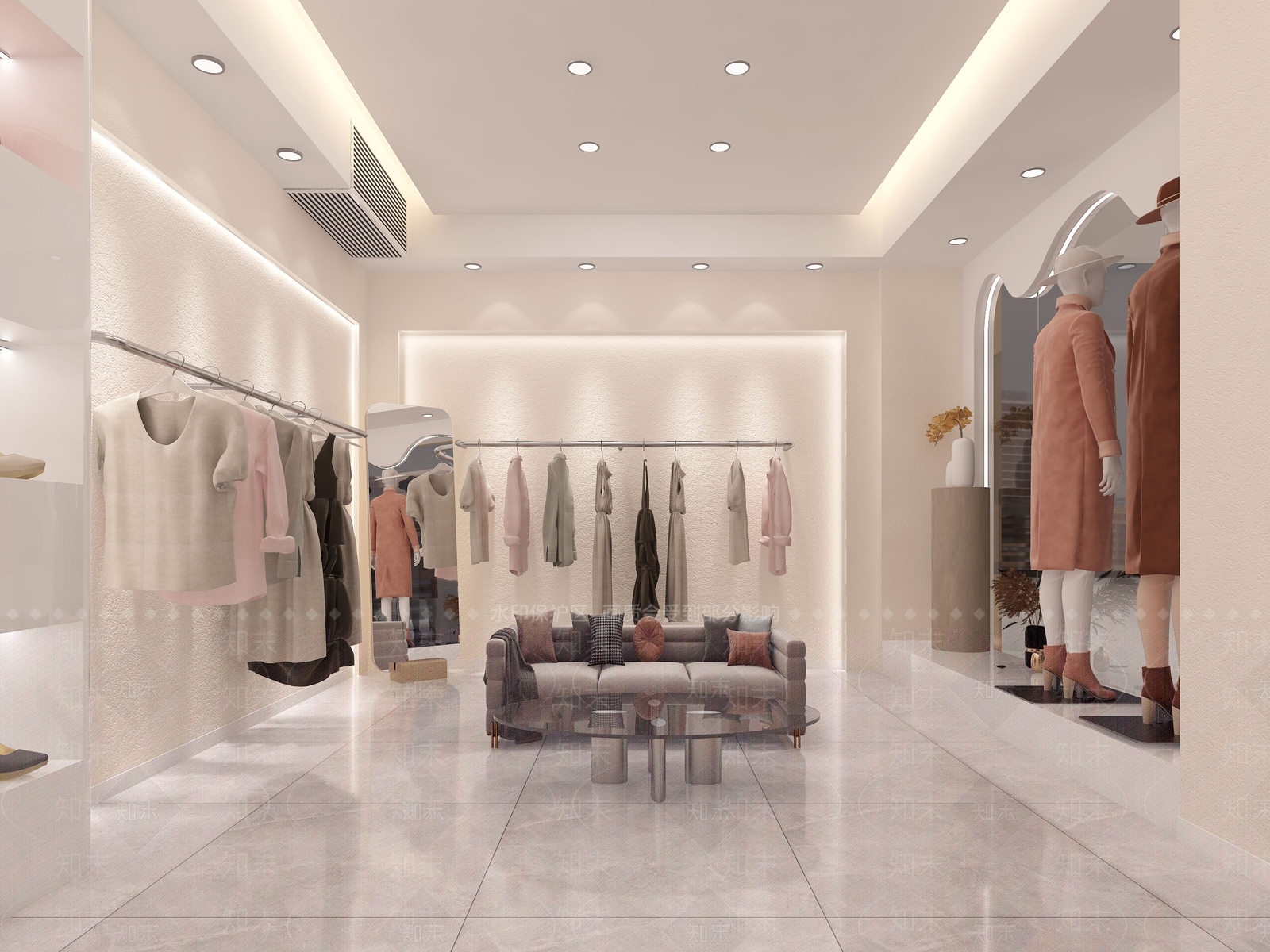 现代服装店3D模型下载【ID:1158705368】