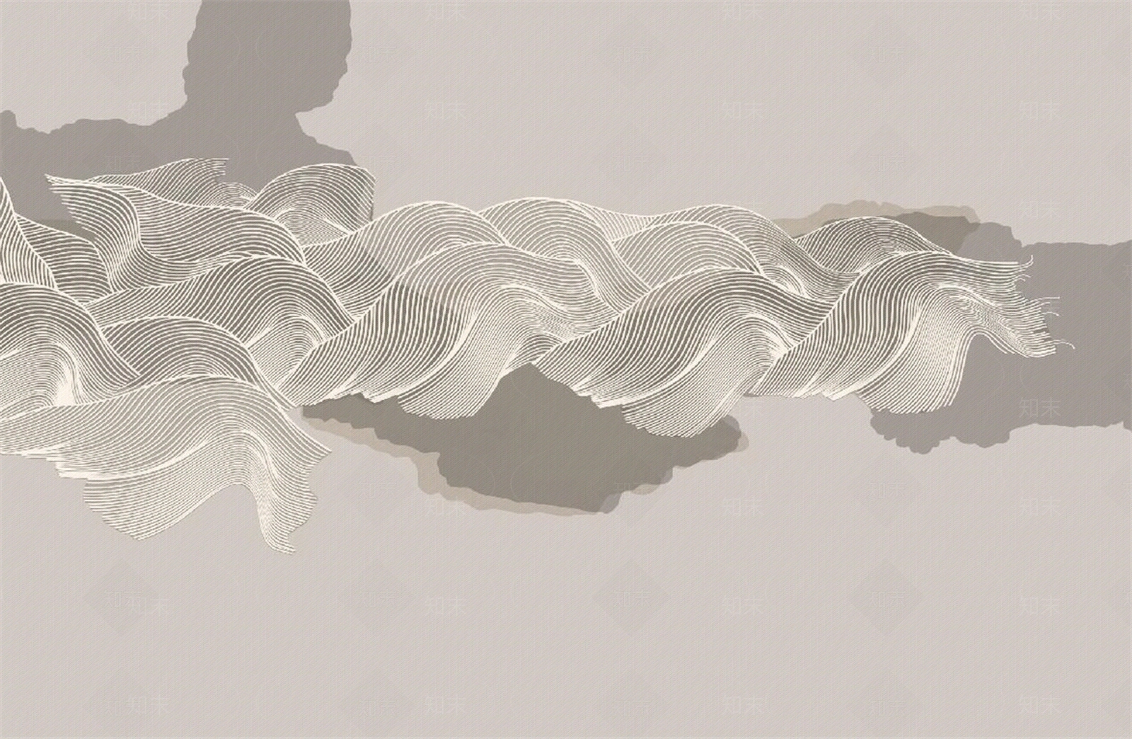 新中式壁纸壁画贴图下载【ID:1158708422】