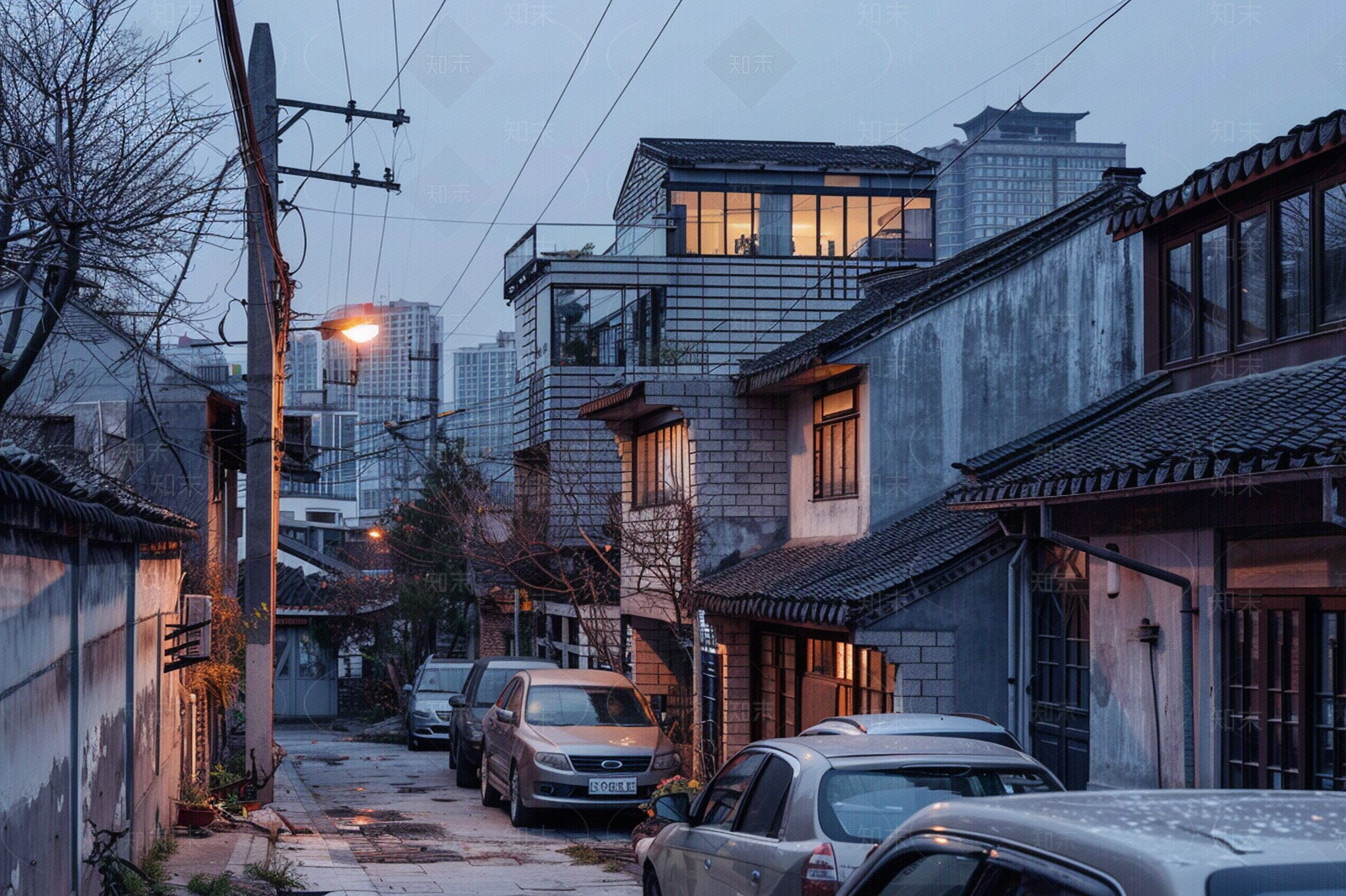 室外老城区街道外景贴图下载【ID:1158707595】