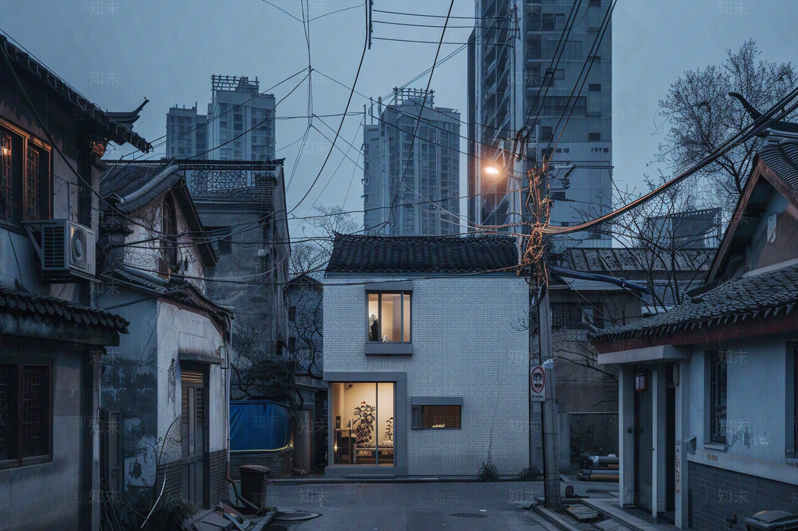 室外老城区街道外景贴图下载【ID:1158707674】