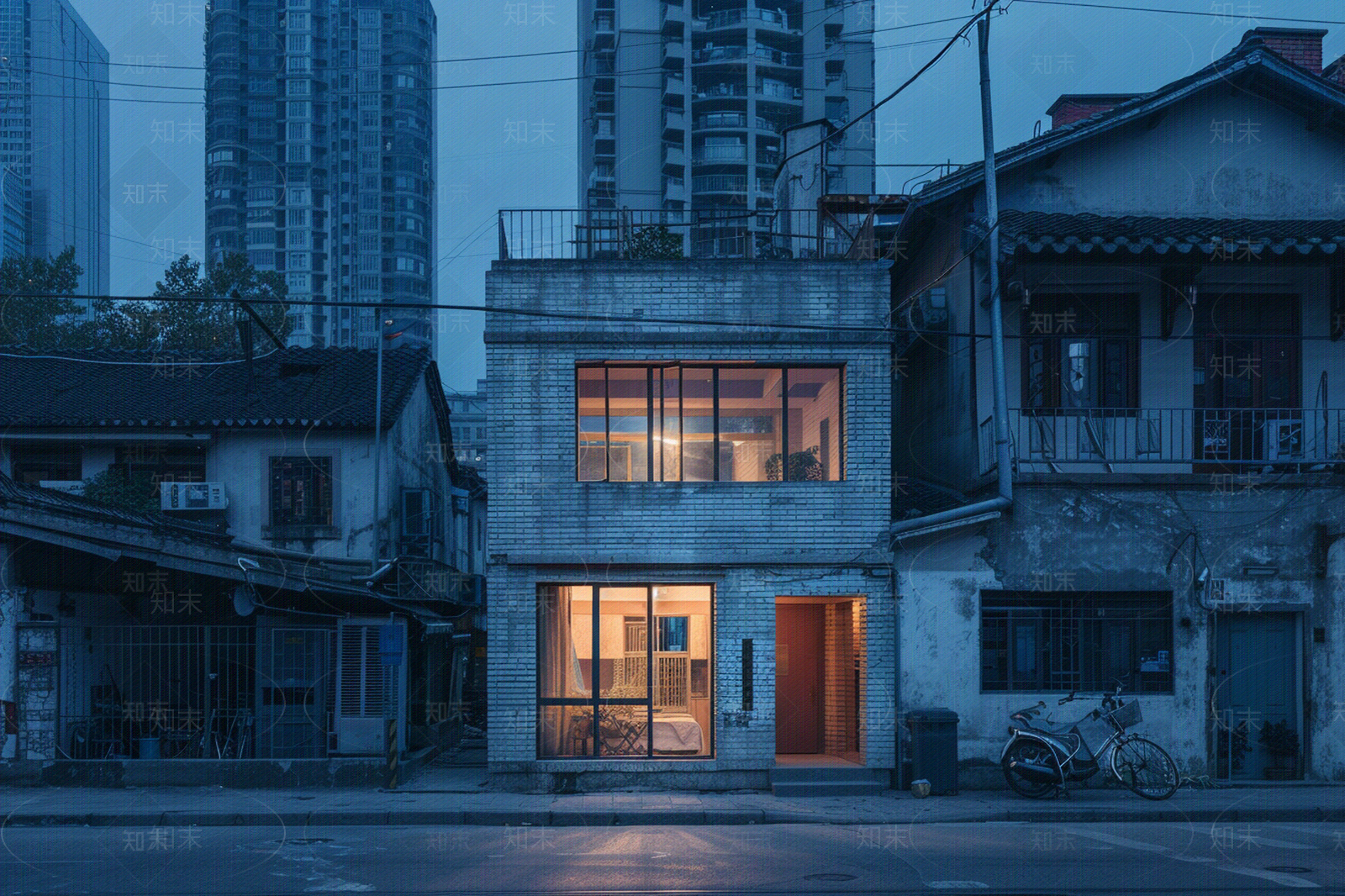 室外老城区街道外景贴图下载【ID:1158707741】