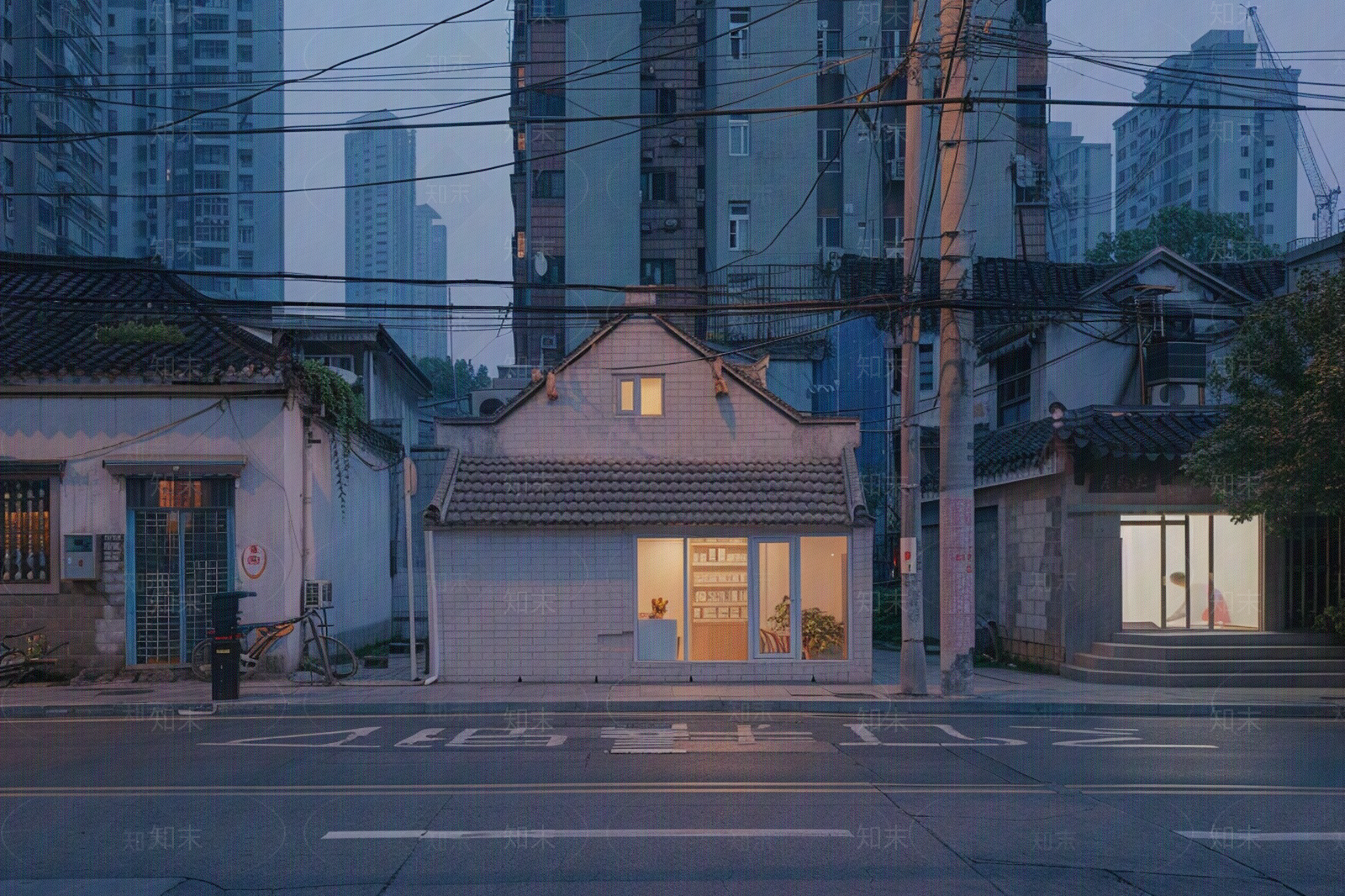 室外老城区街道外景贴图下载【ID:1158707826】
