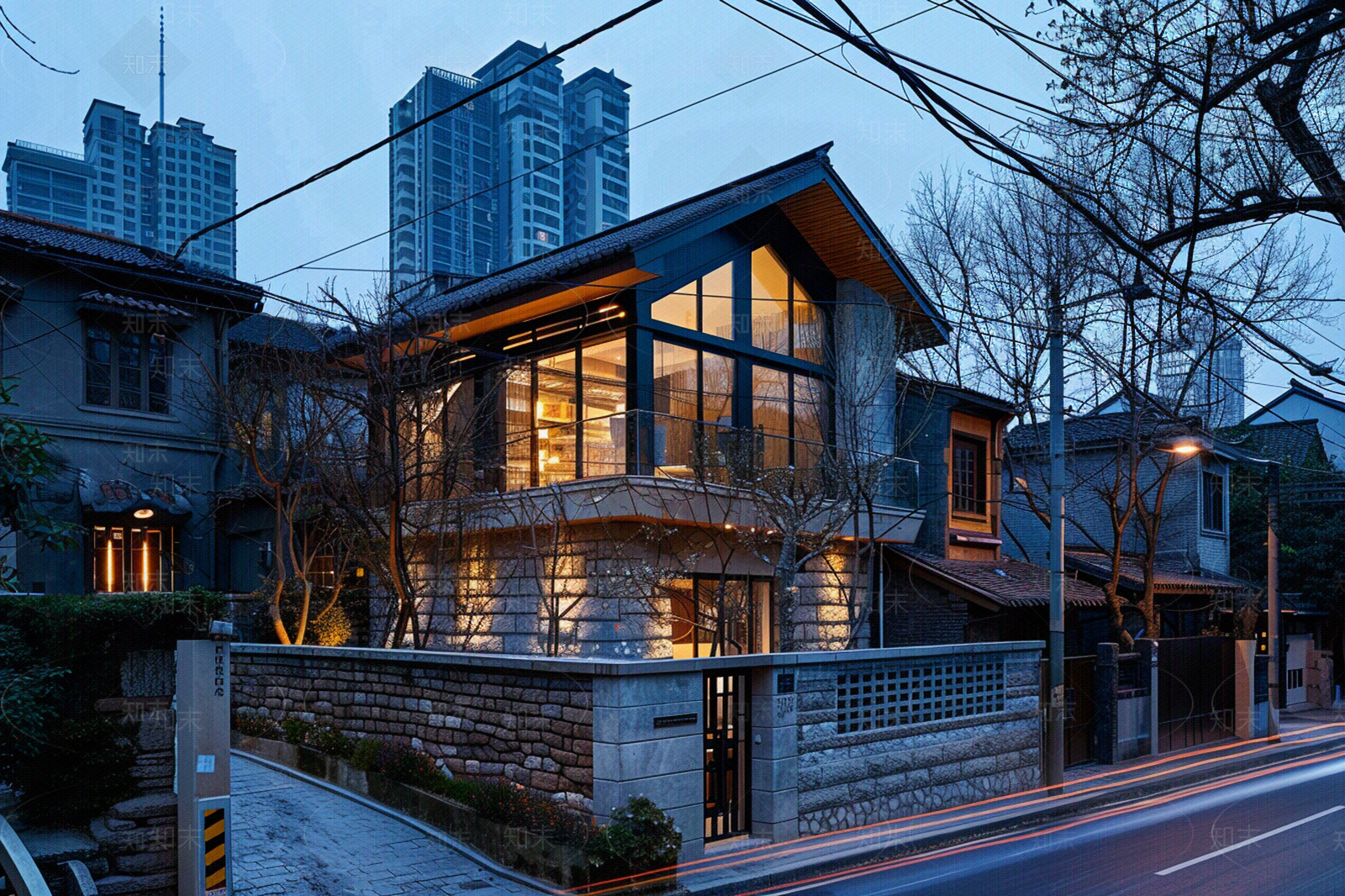 室外老城区街道外景贴图下载【ID:1158707980】
