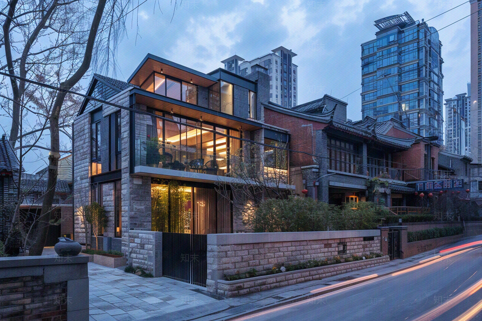 室外老城区街道外景贴图下载【ID:1158707991】