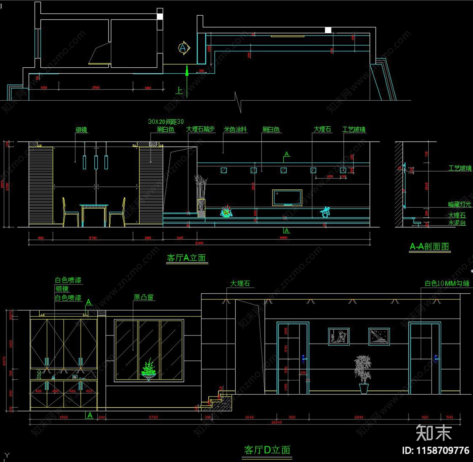 最全衣柜设cad施工图下载【ID:1158709776】