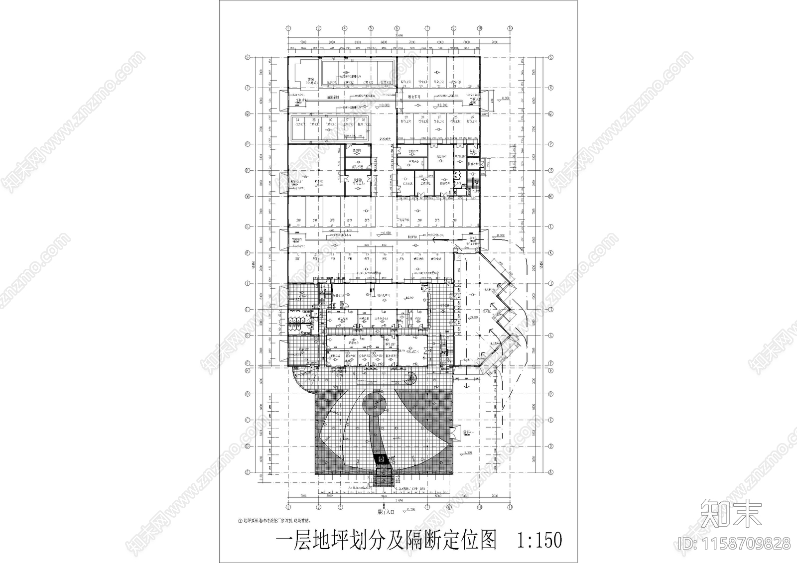 斯柯达4S店装修图施工图下载【ID:1158709828】