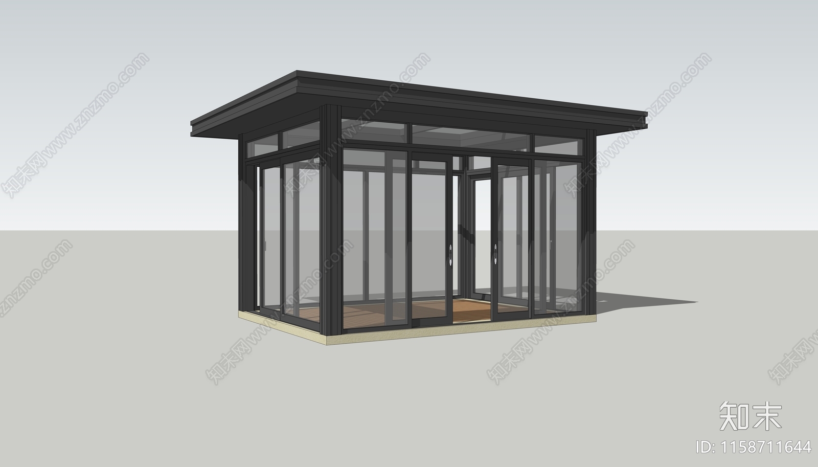 现代阳光房SU模型下载【ID:1158711644】