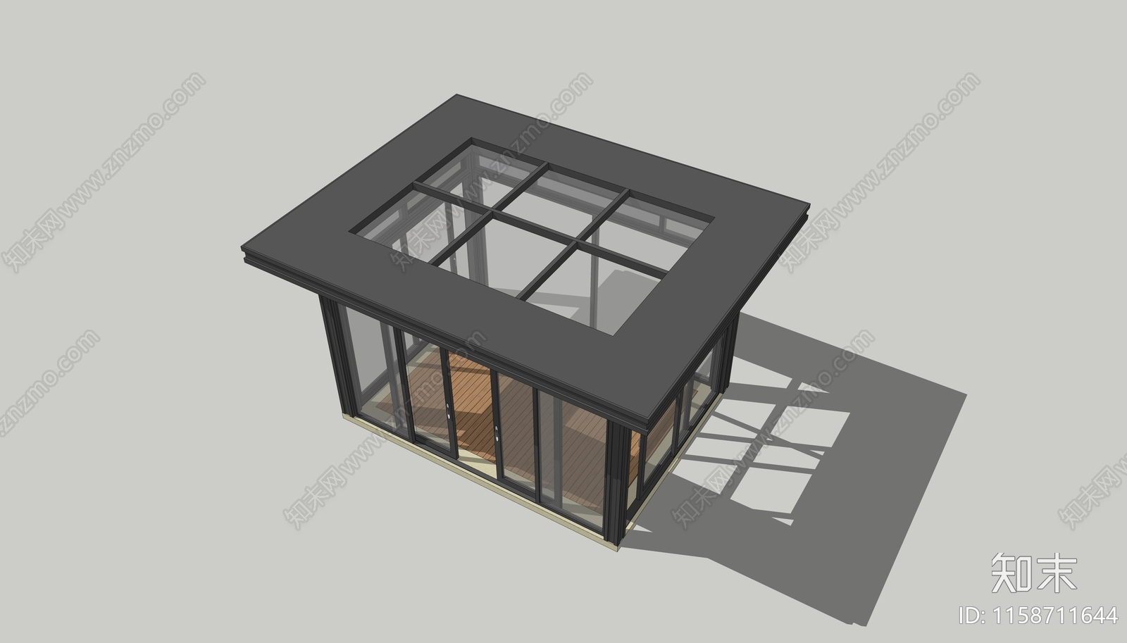 现代阳光房SU模型下载【ID:1158711644】