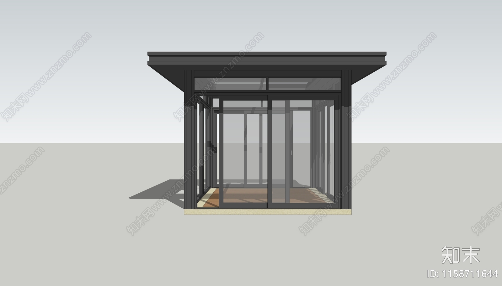 现代阳光房SU模型下载【ID:1158711644】