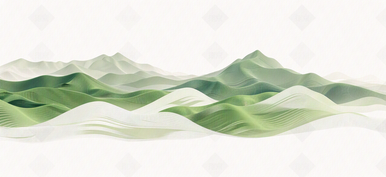 现代中式意境抽象山川山脉壁纸壁画贴图下载【ID:1158711405】