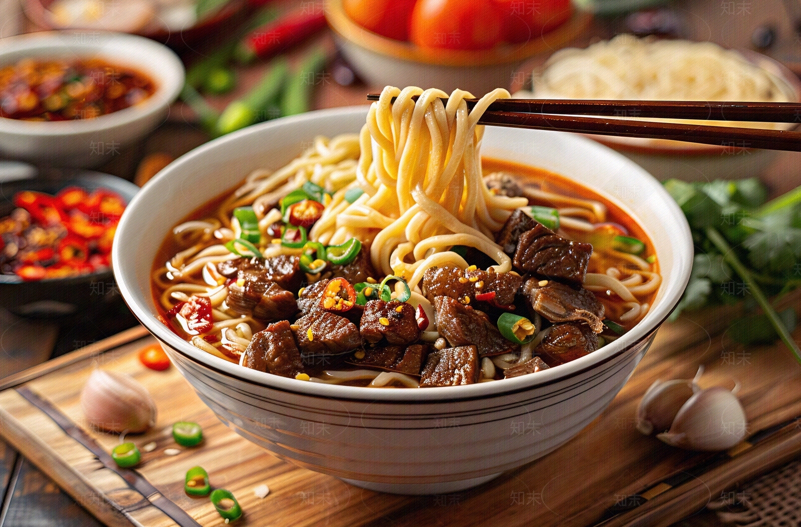 美味红烧牛肉面美式海报贴图下载【ID:1158712998】