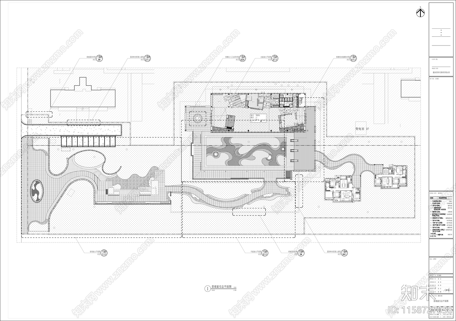 建业信阳天筑景观cad施工图下载【ID:1158727058】