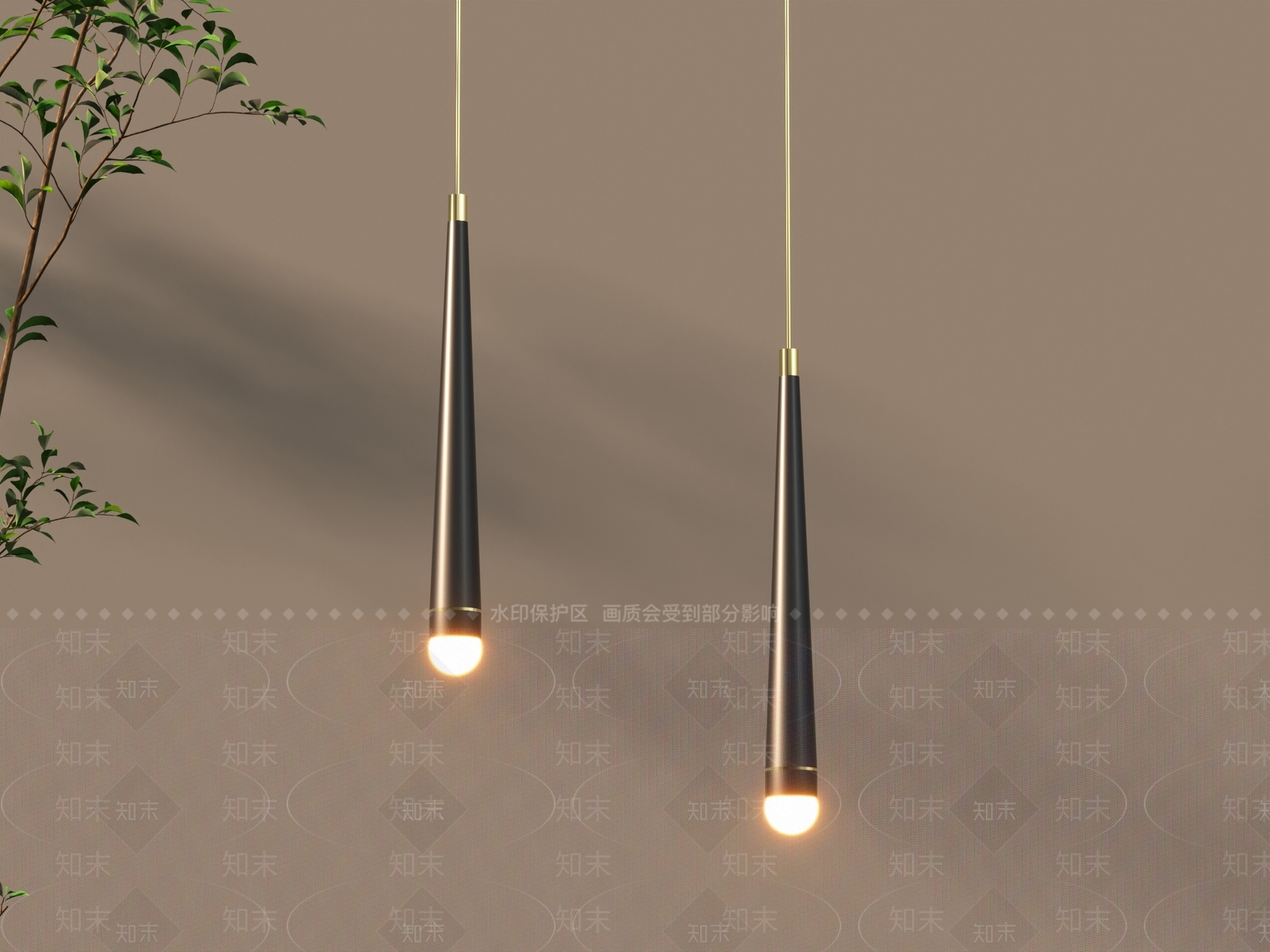 现代吊灯3D模型下载【ID:1158728315】