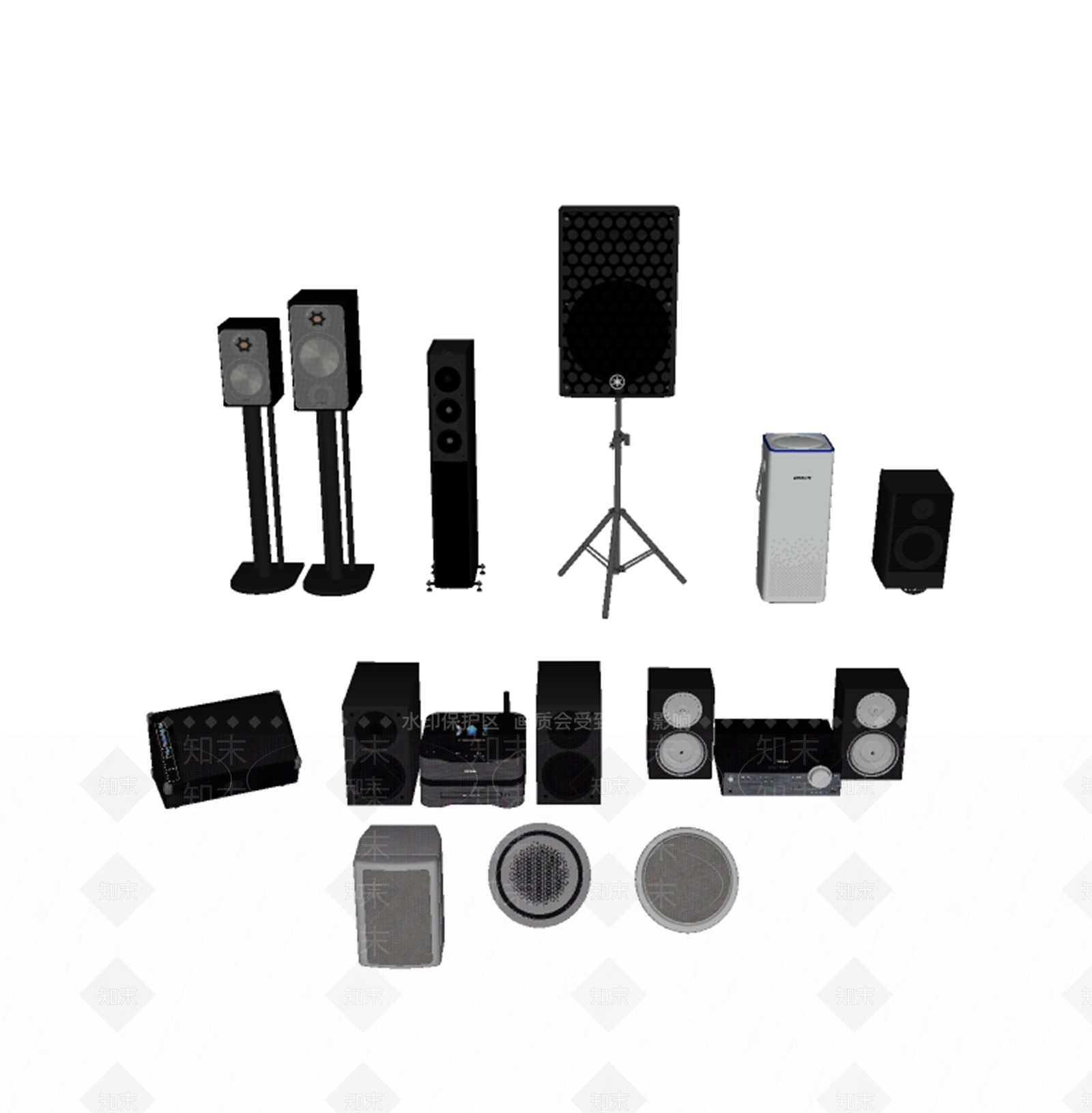 音响SU模型下载【ID:1158732421】