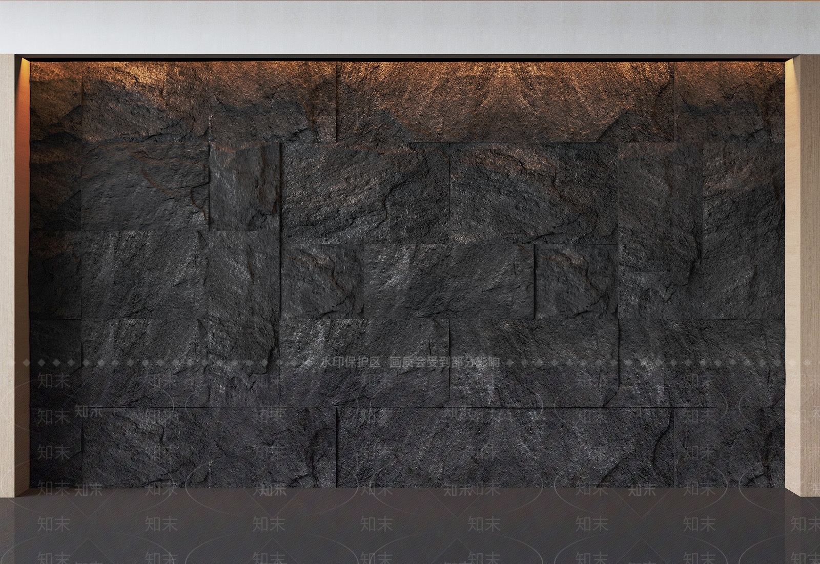 现代岩石背景墙3D模型下载【ID:1158737937】