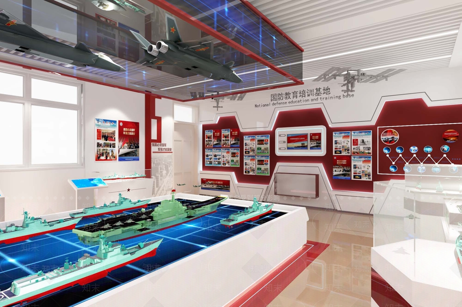 现代国防教育培训基地3D模型下载【ID:1158743800】